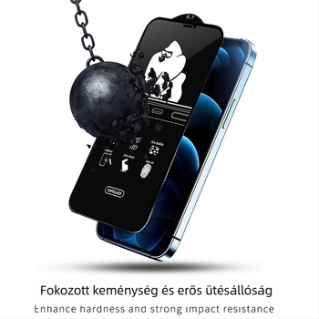 KAAPII edzett üveg előlapi képernyővédő iPhone 14 Pro Maxhoz – HD, nem teljes képernyő