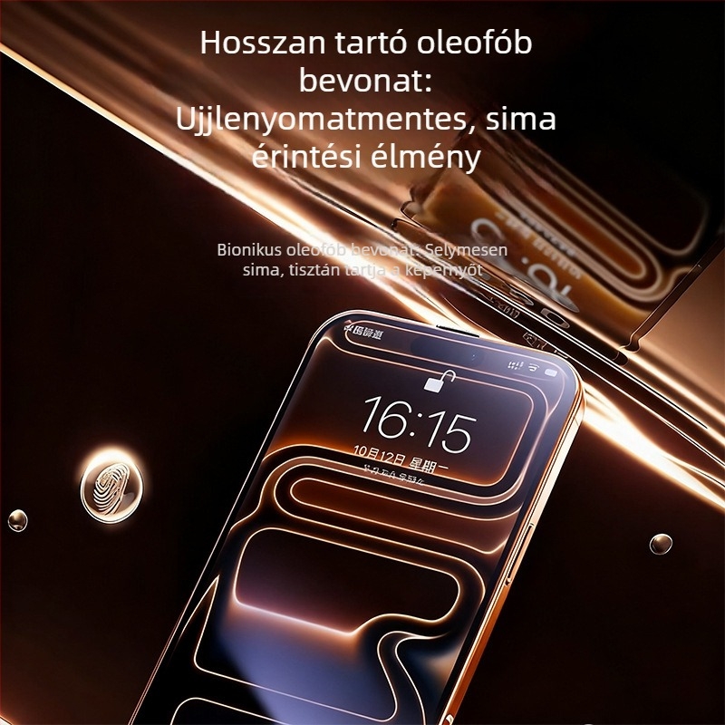 iPhone 17 sorozathoz és iPhone 17 Pro Max sorozathoz készült tükröződésmentes edzett üveg kijelzővédő