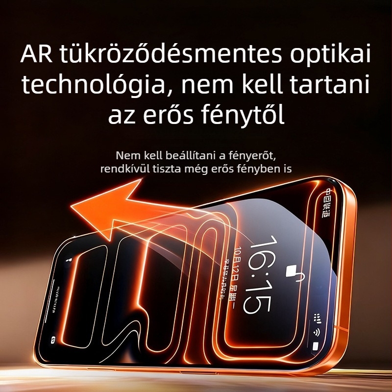 iPhone 17 sorozathoz és iPhone 17 Pro Max sorozathoz készült tükröződésmentes edzett üveg kijelzővédő