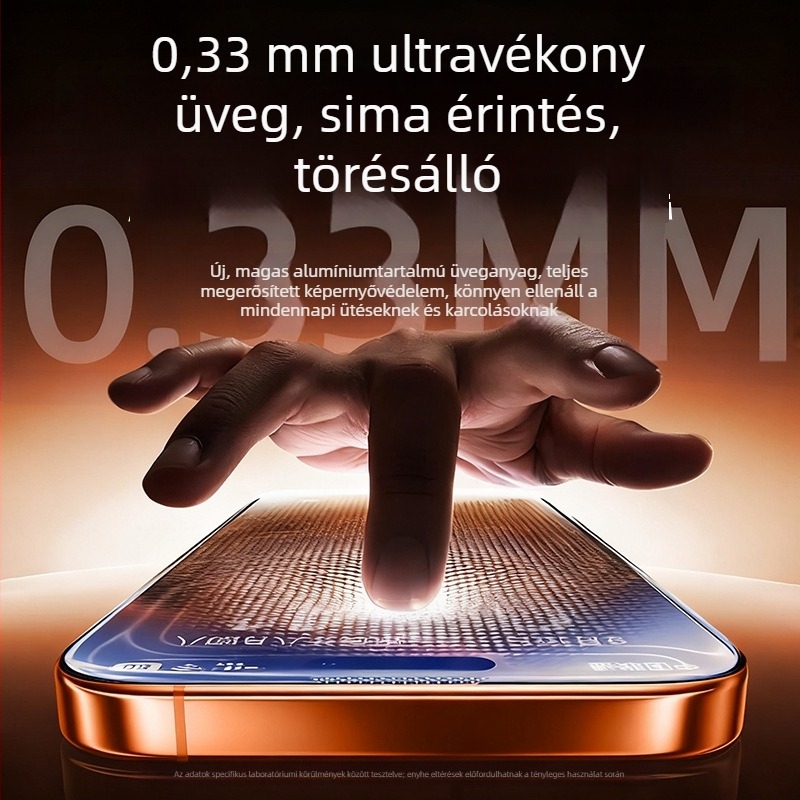 iPhone 17 sorozathoz és iPhone 17 Pro Max sorozathoz készült tükröződésmentes edzett üveg kijelzővédő