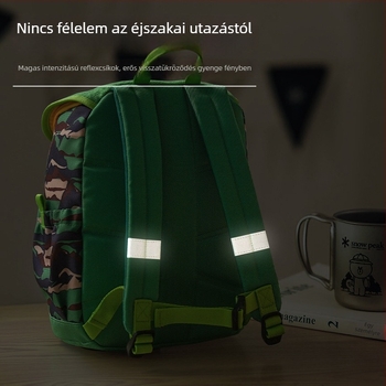 Állat mintás óvodai hátizsák, Oxford anyagból, vízálló, gerincvédő, nagy kapacitás