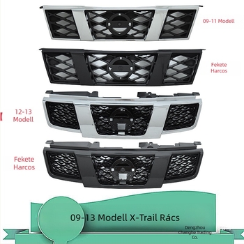 Nissan X-Trail (2009-2013) első grille, fémből, radiátorhoz szerelve