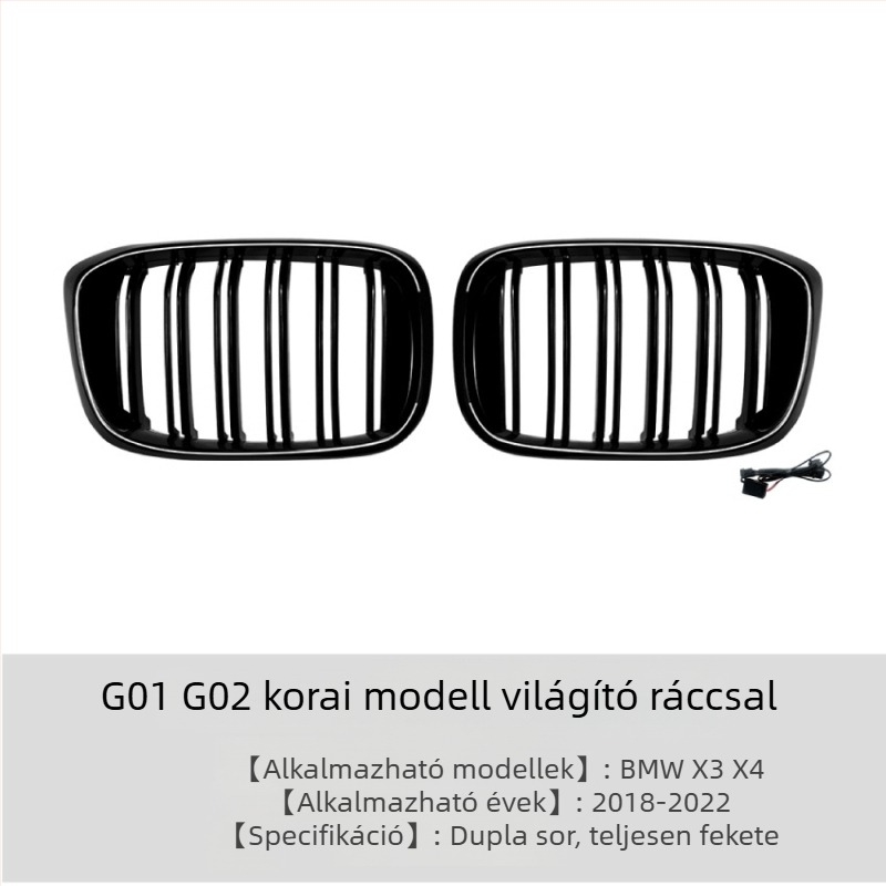 LED megvilágított hűtőmaszk BMW X3 G01 / X4 G02 (2018–2022)