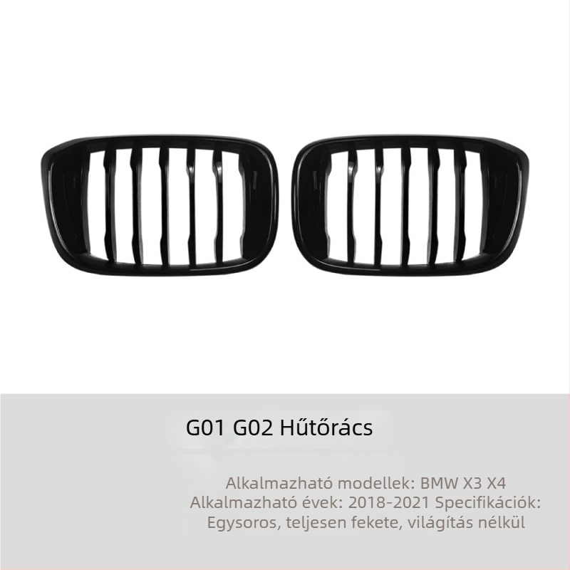 LED megvilágított hűtőmaszk BMW X3 G01 / X4 G02 (2018–2022)