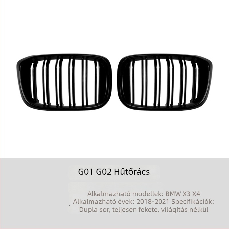 LED megvilágított hűtőmaszk BMW X3 G01 / X4 G02 (2018–2022)