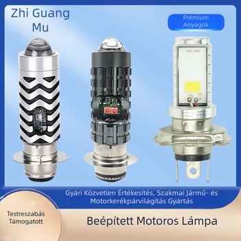 Motorkerékpár LED fényszóró H4, alumínium ház, IP67, 1500LM, 8-80V