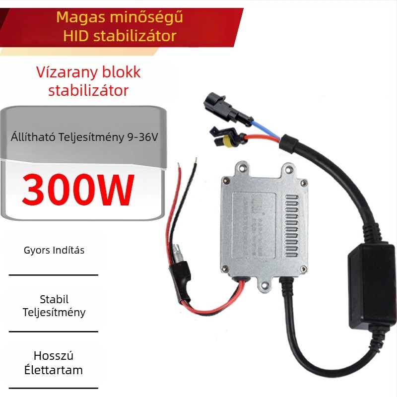 Xenon lámpa ballast 12V/24V – állítható teljesítmény, 400W, alumínium ötvözet, járművekhez és hajókhoz, gyorsindítás, kemping, barlangászat, éjjeli halászat, járőrözés