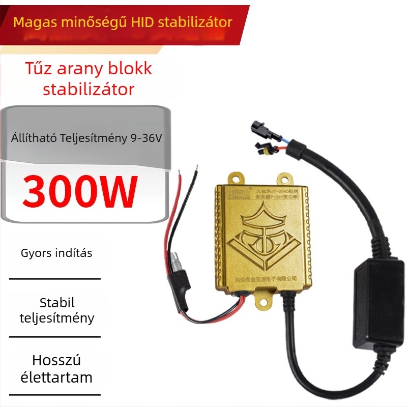 Xenon lámpa ballast 12V/24V – állítható teljesítmény, 400W, alumínium ötvözet, járművekhez és hajókhoz, gyorsindítás, kemping, barlangászat, éjjeli halászat, járőrözés
