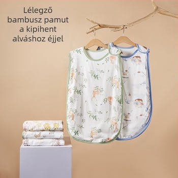 Baba alvózsák, mellény-stílus, külső bambusz szálas anyag, belső pamut bélés, töltet pamut, nedvszívó és hőmérséklet-szabályozó