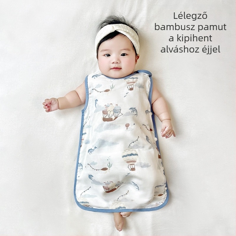 Baba alvózsák, mellény-stílus, külső bambusz szálas anyag, belső pamut bélés, töltet pamut, nedvszívó és hőmérséklet-szabályozó
