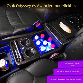 Központi kartámasz tároló doboz Honda Odyssey és Alison számára, modell ADSFSX001, testreszabható feldolgozás