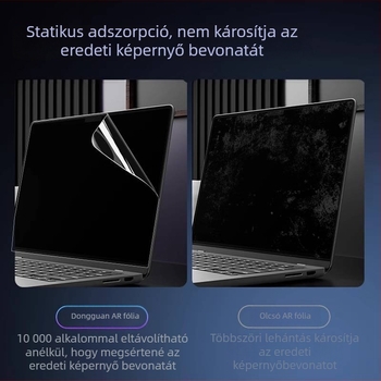 MacBook Pro 13 és MacBook Air 14/16 hüvelykes AR-védő fólia – anti-reflektív, magas átlátszóságú védőfólia