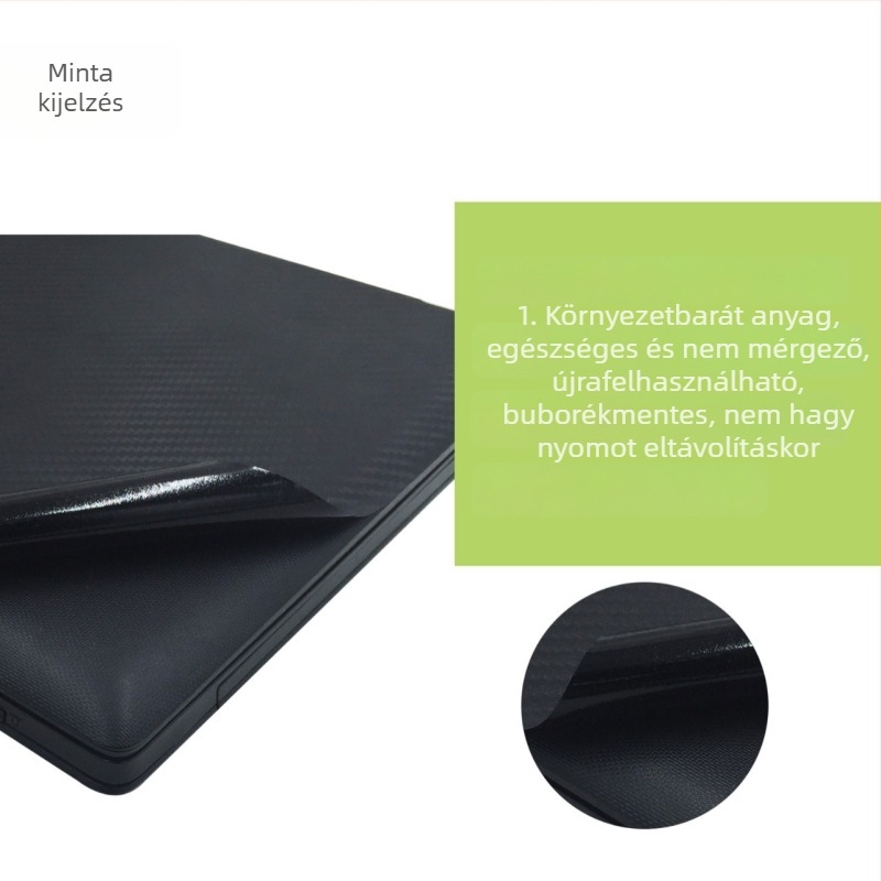 MacBook Air házvédő fólia — fényes bőr textúra és kereszt mintázat; PVC anyag, burkolati fólia