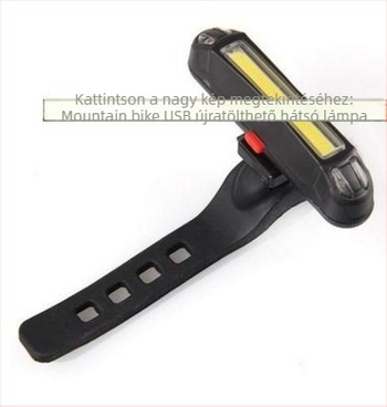 Yating USB-töltésű hátsó lámpa kerékpárhoz, mountain bike-hez, LED riasztófénnyel