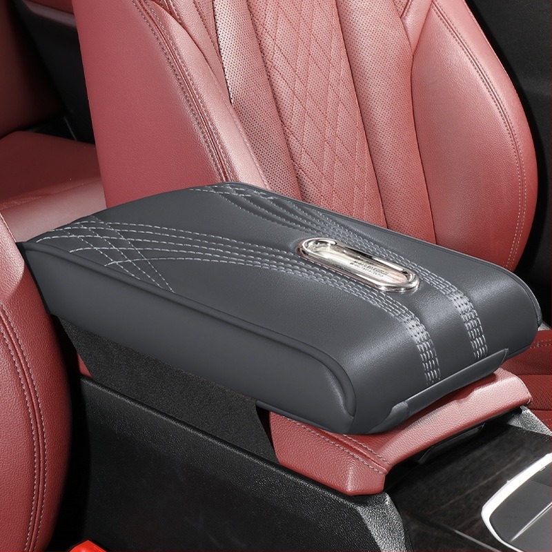 Autó karfa emelő párna – bőr kivitel, központi kartámaszhoz, kompatibilis sedan és SUV, tömeg 0,7 kg, márka Only charm
