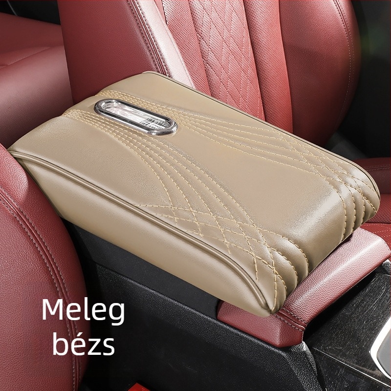 Autó karfa emelő párna – bőr kivitel, központi kartámaszhoz, kompatibilis sedan és SUV, tömeg 0,7 kg, márka Only charm