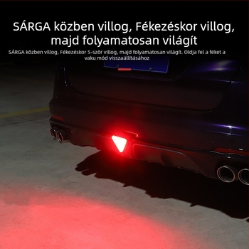 LED hátsó lámpa villogó funkcióval, modell 22, 12V, 10W, 300 lm, 50 000 h