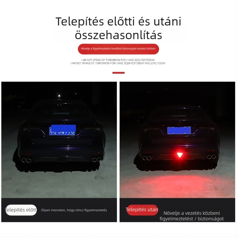 LED hátsó lámpa villogó funkcióval, modell 22, 12V, 10W, 300 lm, 50 000 h