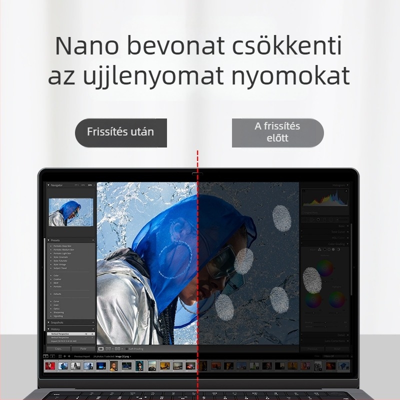 JRC PET kijelzővédő fólia MacBook Pro 14-hez (A2442) – kompatibilis az A2442-vel, bevezetés: 2021.12, márka JRC