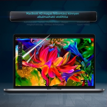 JRC PET képernyővédő fólia MacBook Pro és MacBook Air számára, HD átlátszó