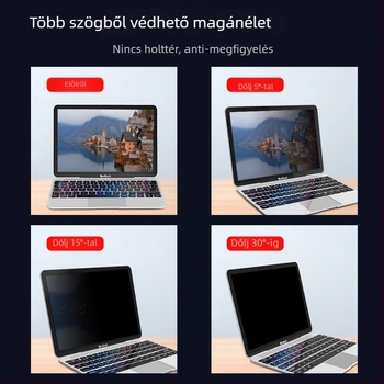 Mágneses anti-peep védőfólia MacBook Pro/Airhez - ultra vékony, kékfény-szűrő, kompatibilis MacBook Pro/Air