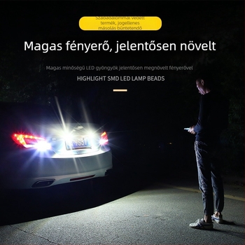 Autó hátsó visszaforduló lámpa, PT Round Style, alumíniumötvözet (36W LED, 24V, 20000h, Univerzális)