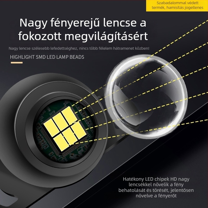 Autó hátsó visszaforduló lámpa, PT Round Style, alumíniumötvözet (36W LED, 24V, 20000h, Univerzális)