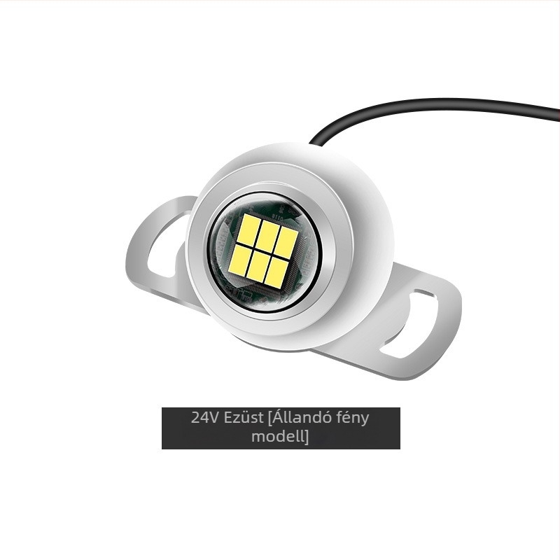 Autó hátsó visszaforduló lámpa, PT Round Style, alumíniumötvözet (36W LED, 24V, 20000h, Univerzális)