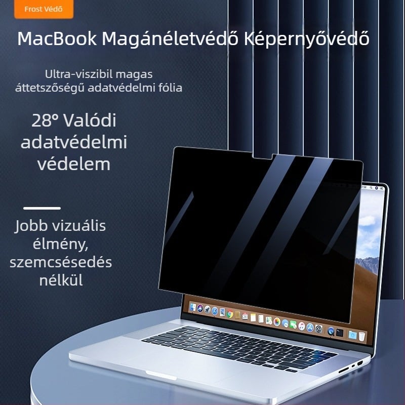 Anti-Spy mágneses kijelzővédő MacBook Pro/Air – Adatvédelmi kijelzővédelem mágneses rögzítéssel