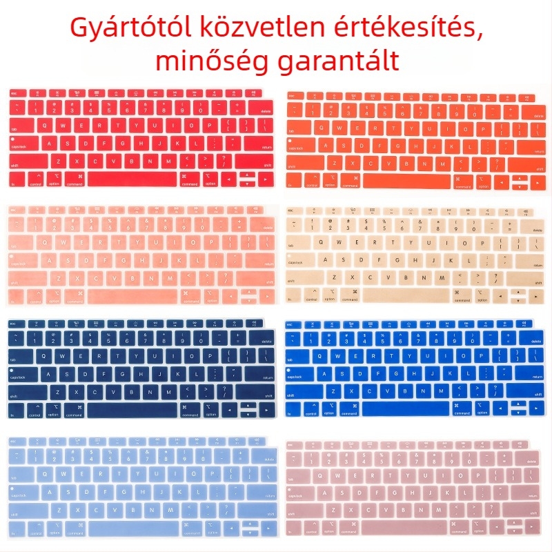 Silius szilikon billentyűzet membrán védő MacBook Pro/Air-hoz, kompatibilis az A1932-vel, 2022-es megjelenés