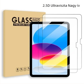 Edzett üveg kijelzővédő iPad Pro 11 (2024), iPad Pro 12.9, iPad 10.2 ívelt élű és iPad Air 6 modellekhez – matt felület, HD élesség, ujjlenyomat-mentes, ütésálló, teljes képernyővédő
