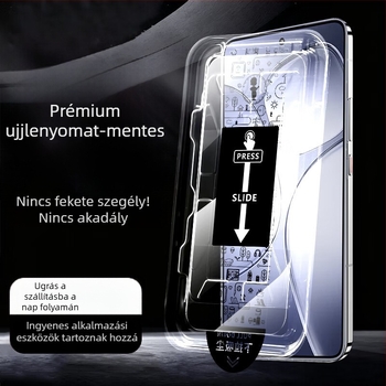 Tempered üveg előlapi képernyővédő iPhone 13 Pro/14 Pro/14 Pro Max – HD, Anti-Spy, Anti-Drop, Anti-Explosion