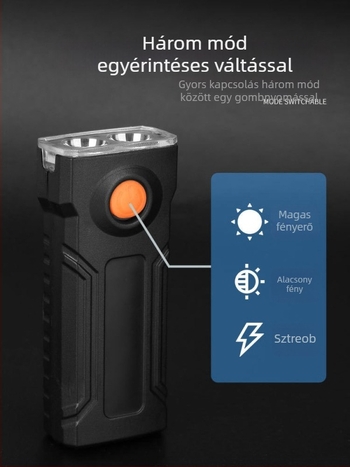 Kerékpár első lámpa éjszakai tekeréshez – vízálló, nagy fényerejű, hegy- és országúti kerékpárokhoz, Sky Leopard márka