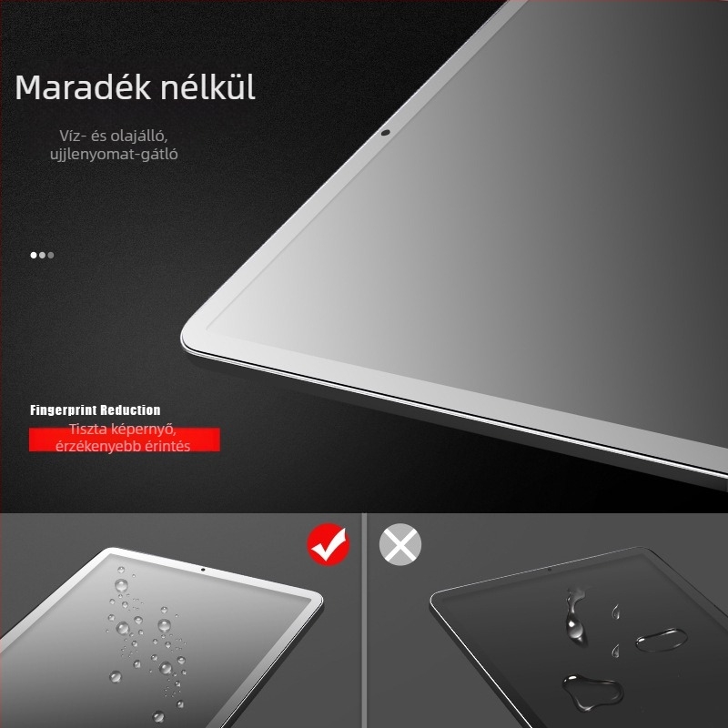 Edzett üveg kijelzővédő iPad Pro 11, 12.9 és 10.2 modellekhez, ívelt élekkel, HD, Air 6