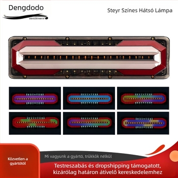 LED teherautó hátsó lámpa, 12/24V, 3000 lm, 4000K, élettartam 5000 óra, univerzális kompatibilitás