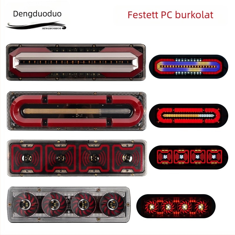 LED teherautó hátsó lámpa, 12/24V, 3000 lm, 4000K, élettartam 5000 óra, univerzális kompatibilitás