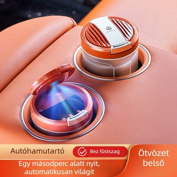 Autóhamutartó Car domain modell 005, fedővel és LED világítással, műanyagból, 200 g, kettős használat otthonra és az autóban