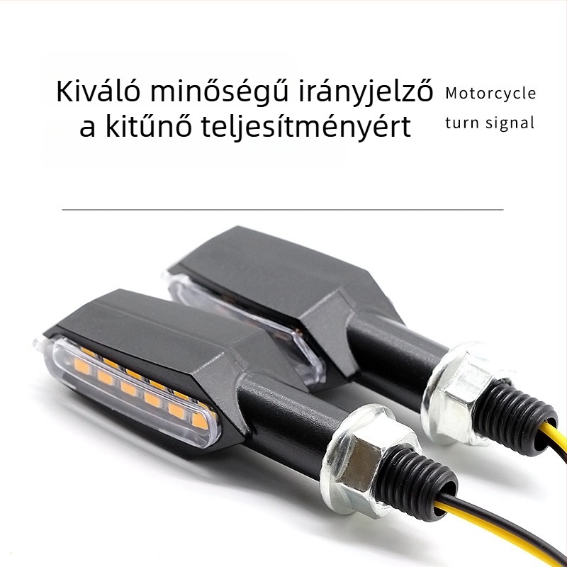 Motorkerékpár irányjelző-kiegészítő, kétoldalas, modell XG-02, ABS anyag, általános felhasználásra