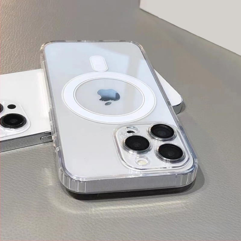 iPhone 11–14 Pro/Pro Max – TPU, teljes körű mágneses ütésálló tok lencsevédő fóliával és hőelvezetéssel