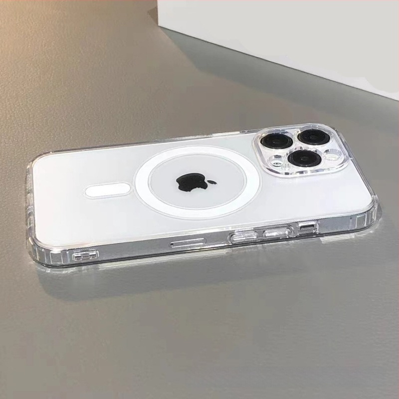iPhone 11–14 Pro/Pro Max – TPU, teljes körű mágneses ütésálló tok lencsevédő fóliával és hőelvezetéssel