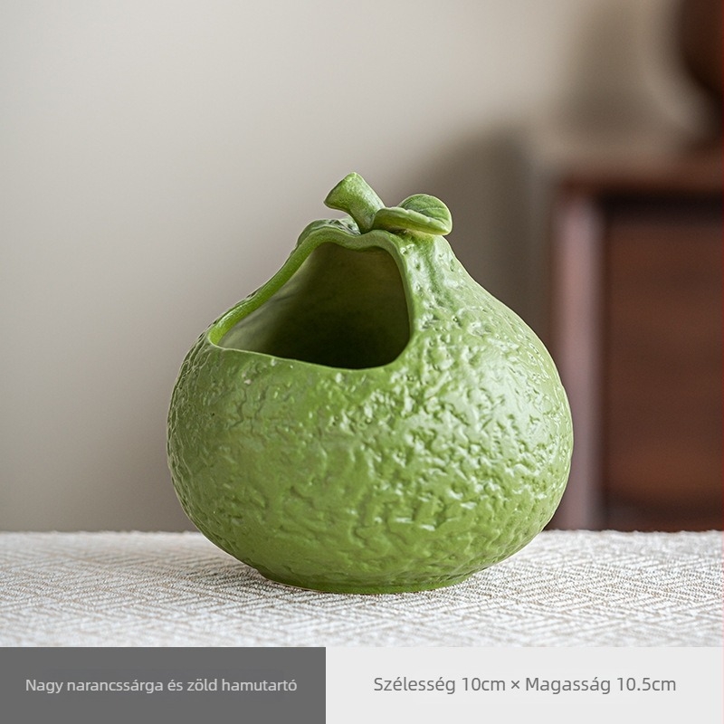 Kerámiás hamutál fedéllel, autóba szerelhető és asztali dekoráció, Dehua porcelán