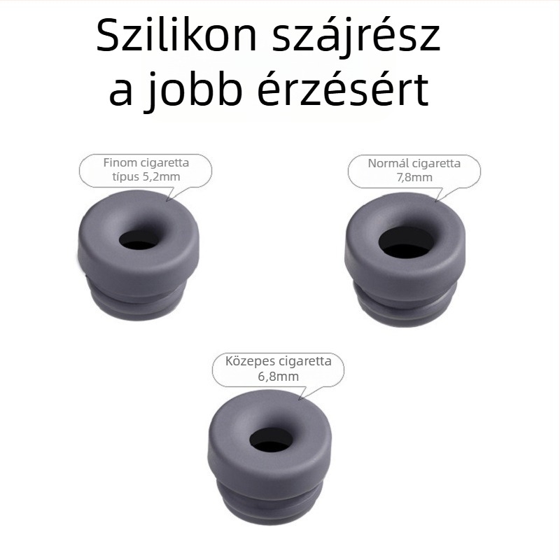 Fém cigarettatartó doboz mini diófa hamutartóval, gravírozott, 02-es modell, 70 g