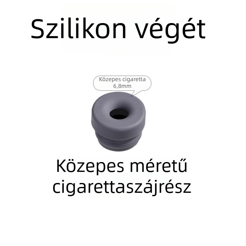 Fém cigarettatartó doboz mini diófa hamutartóval, gravírozott, 02-es modell, 70 g