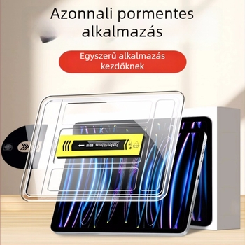 iPad edzett üveg kijelzővédő – teljes fedés, ütésálló, előoldali fólia, kékfény-szűrő