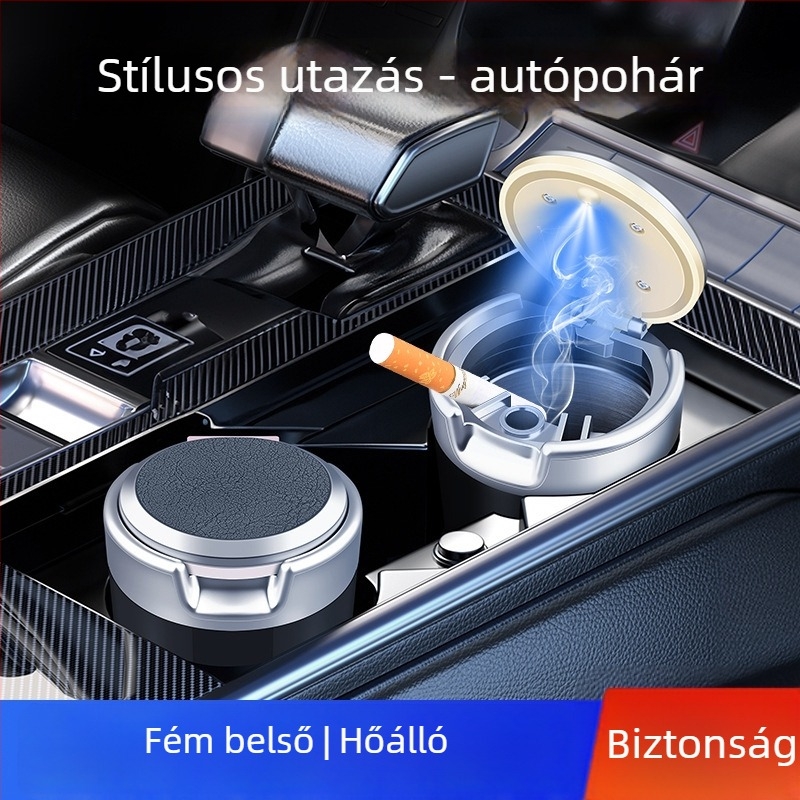 Autós hamutartó, fém, eredet Shantou, Grade A, Perfect Music – kettős használat otthonra és autóra