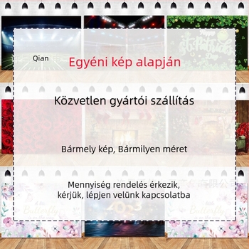 Vinyl hátterű textil fotózáshoz születésnapi buliban - 150 g, Qian márka