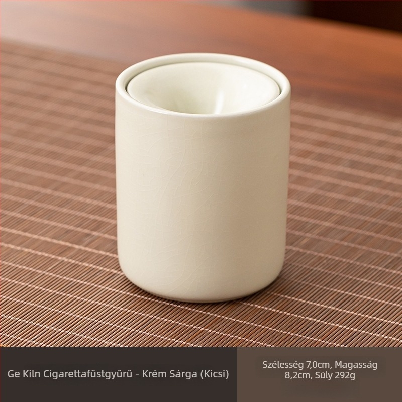 Kerámiás hamutál teaceremóniához, szélvédett kialakítás, logóval ellátott, minimalist kínai stílus