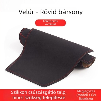Autó műszerfal és középső konzol árnyékoló párna, velúr anyagból