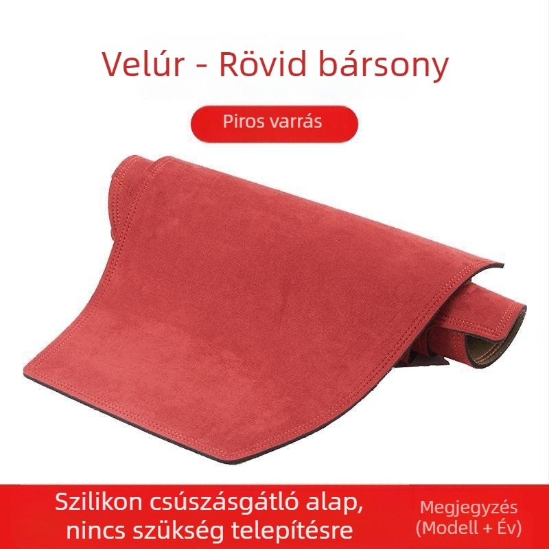 Autó műszerfal és középső konzol árnyékoló párna, velúr anyagból