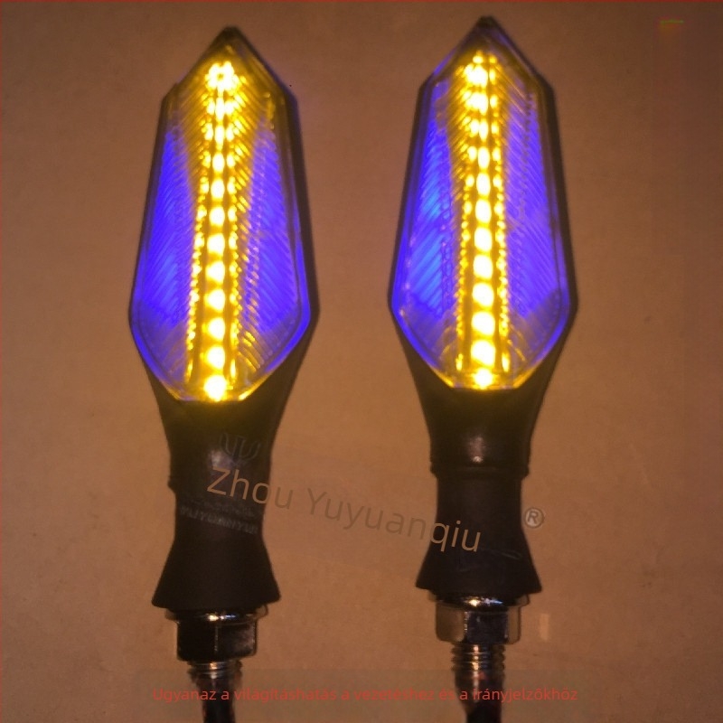 LED szekvenciális indexlámpa elektromos járművekhez és motorkerékpárokhoz, 36–72V, modell N17-Z, 2 LED, alkatrész ZD003